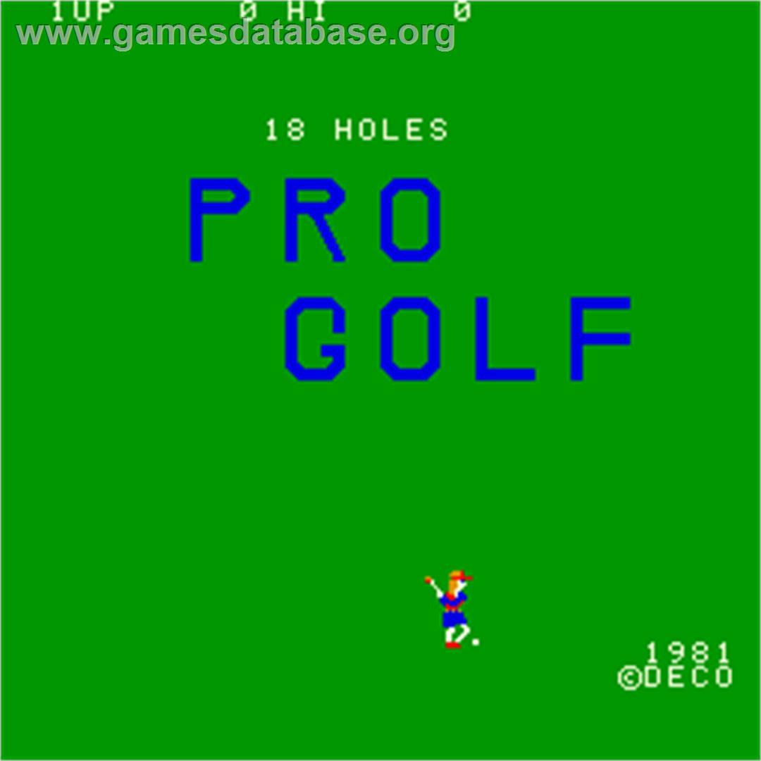 18 Holes Pro Golf - Arcade - Artwork - Title Screen