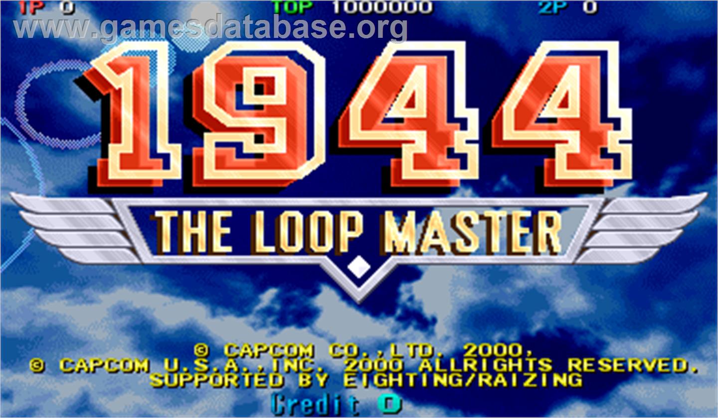 1944: The Loop Master - Arcade - Artwork - Title Screen