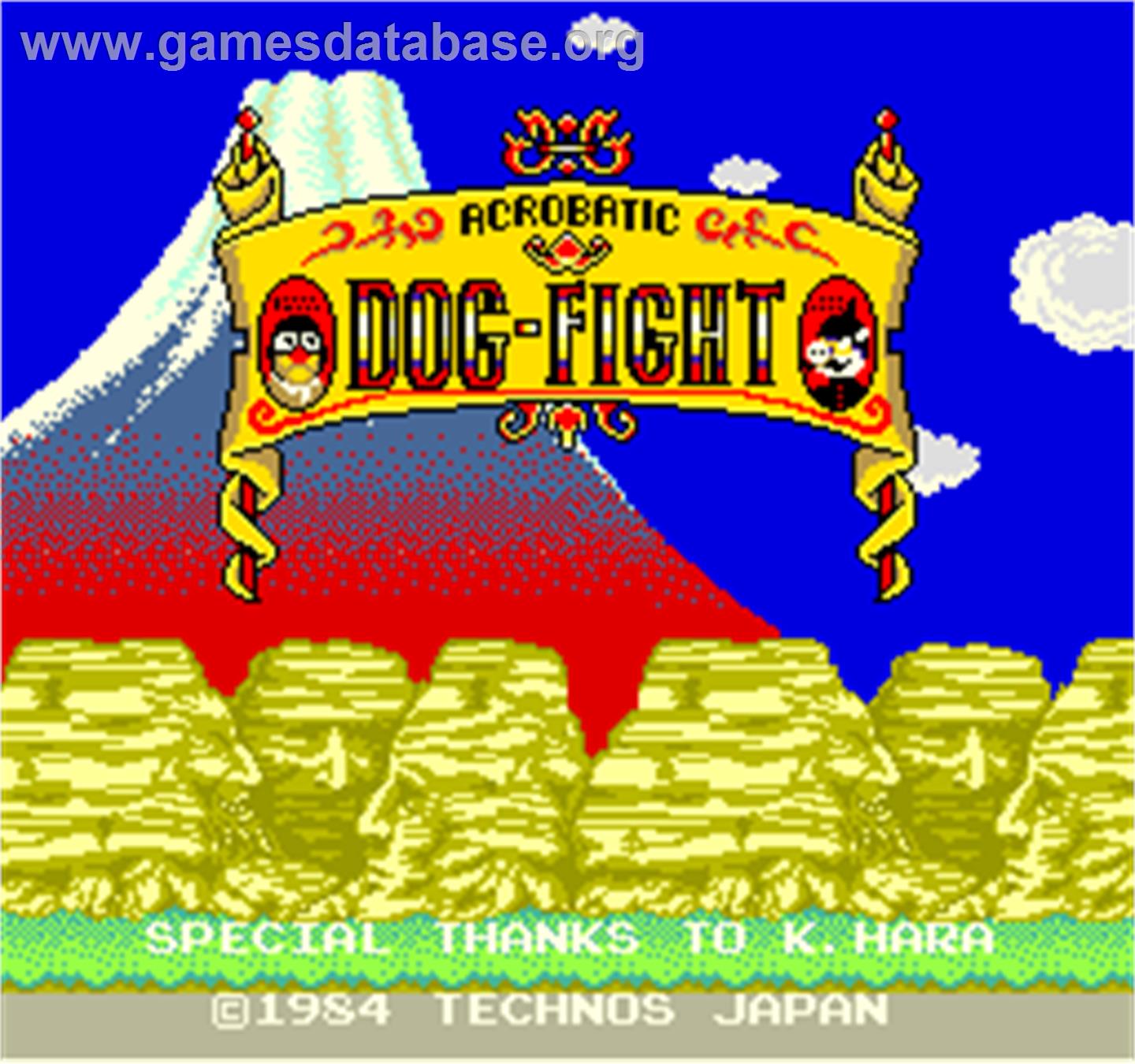 Acrobatic Dog-Fight - Arcade - Artwork - Title Screen