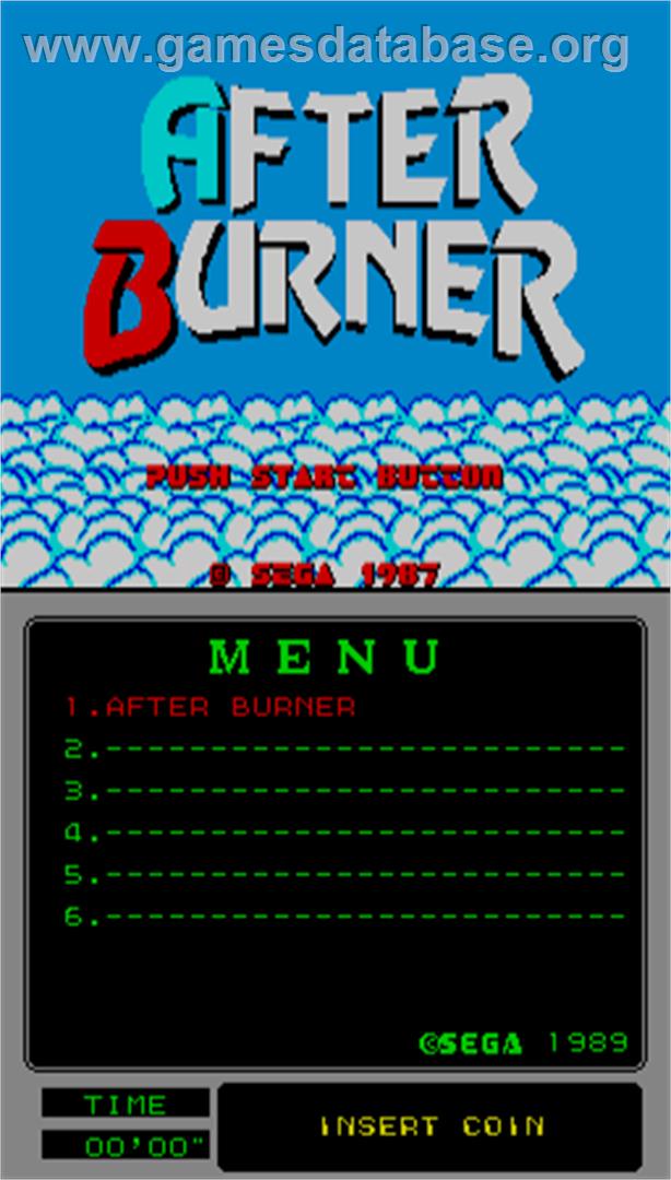 After Burner - Arcade - Artwork - Title Screen