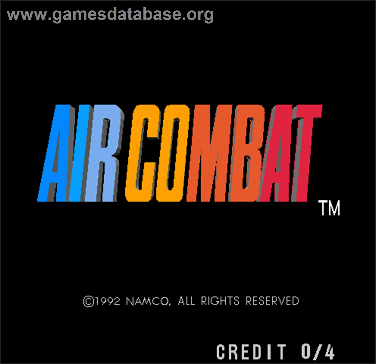 Air Combat - Arcade - Artwork - Title Screen