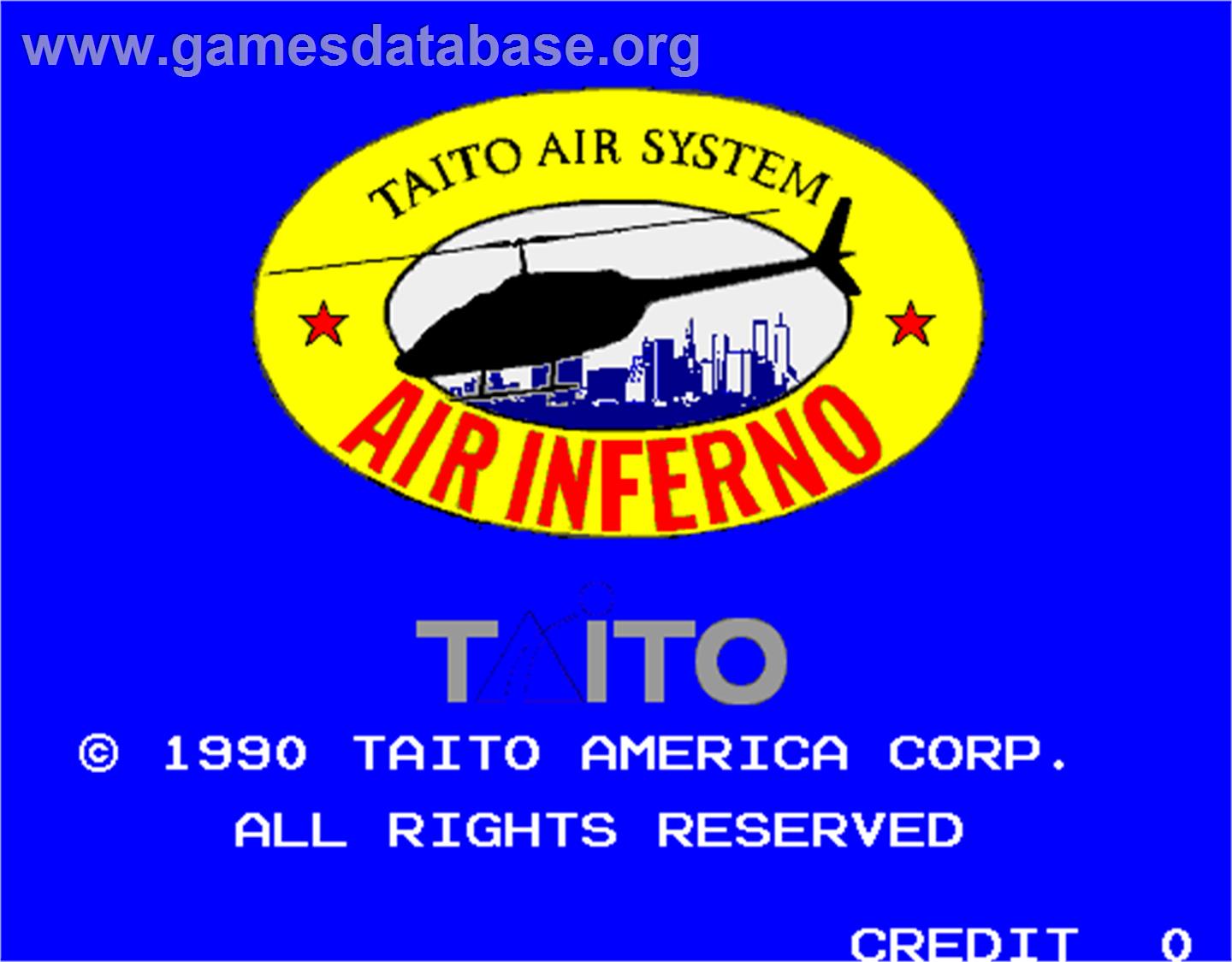 Air Inferno - Arcade - Artwork - Title Screen