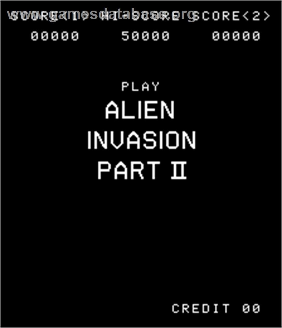 Alien Invasion Part II - Arcade - Artwork - Title Screen