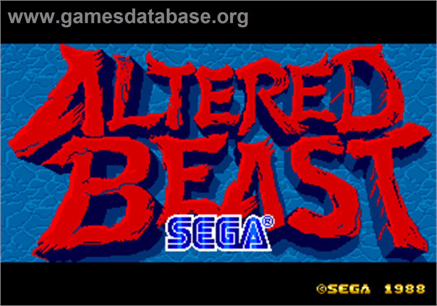 Altered Beast - Arcade - Artwork - Title Screen