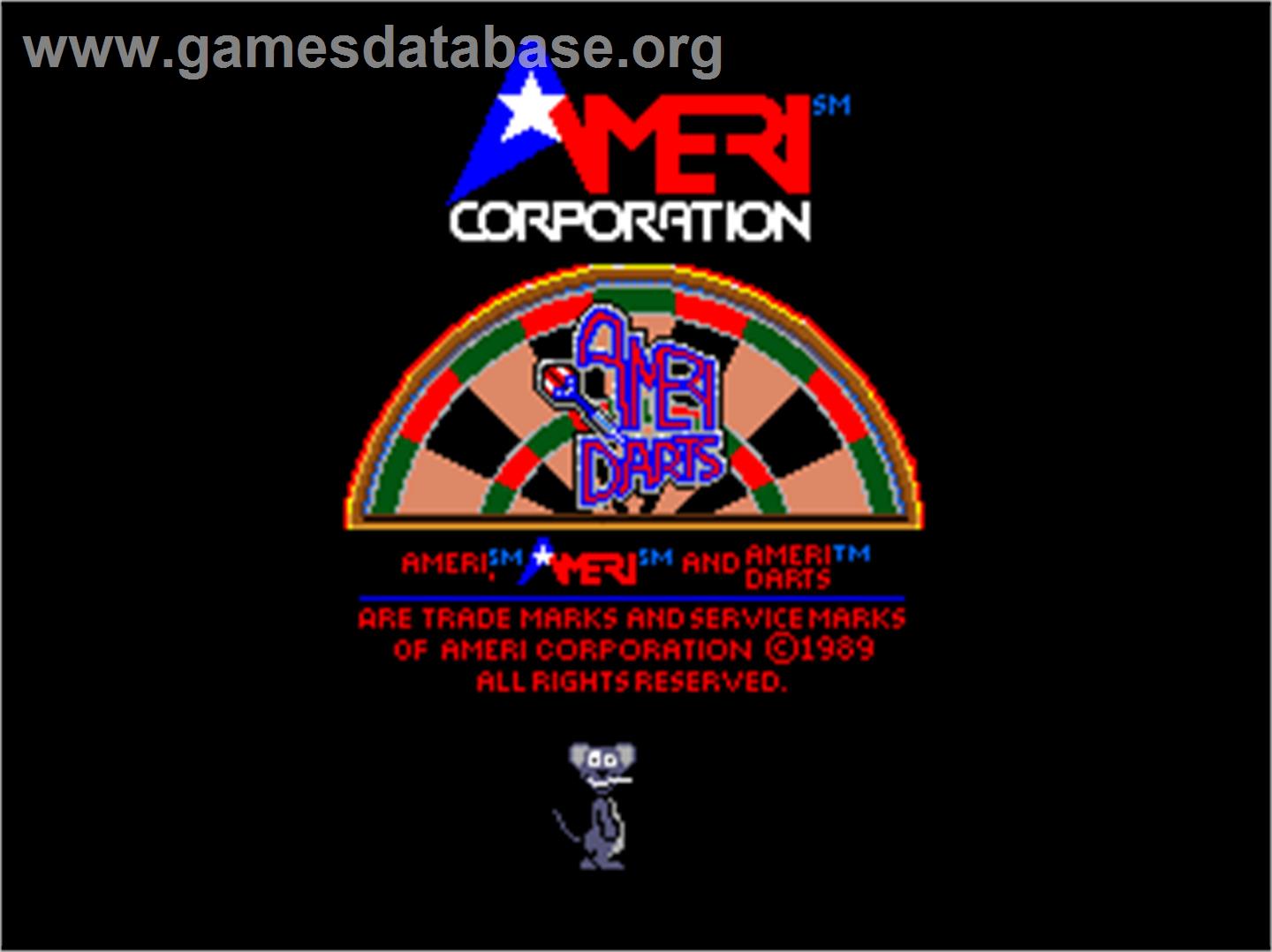 AmeriDarts - Arcade - Artwork - Title Screen