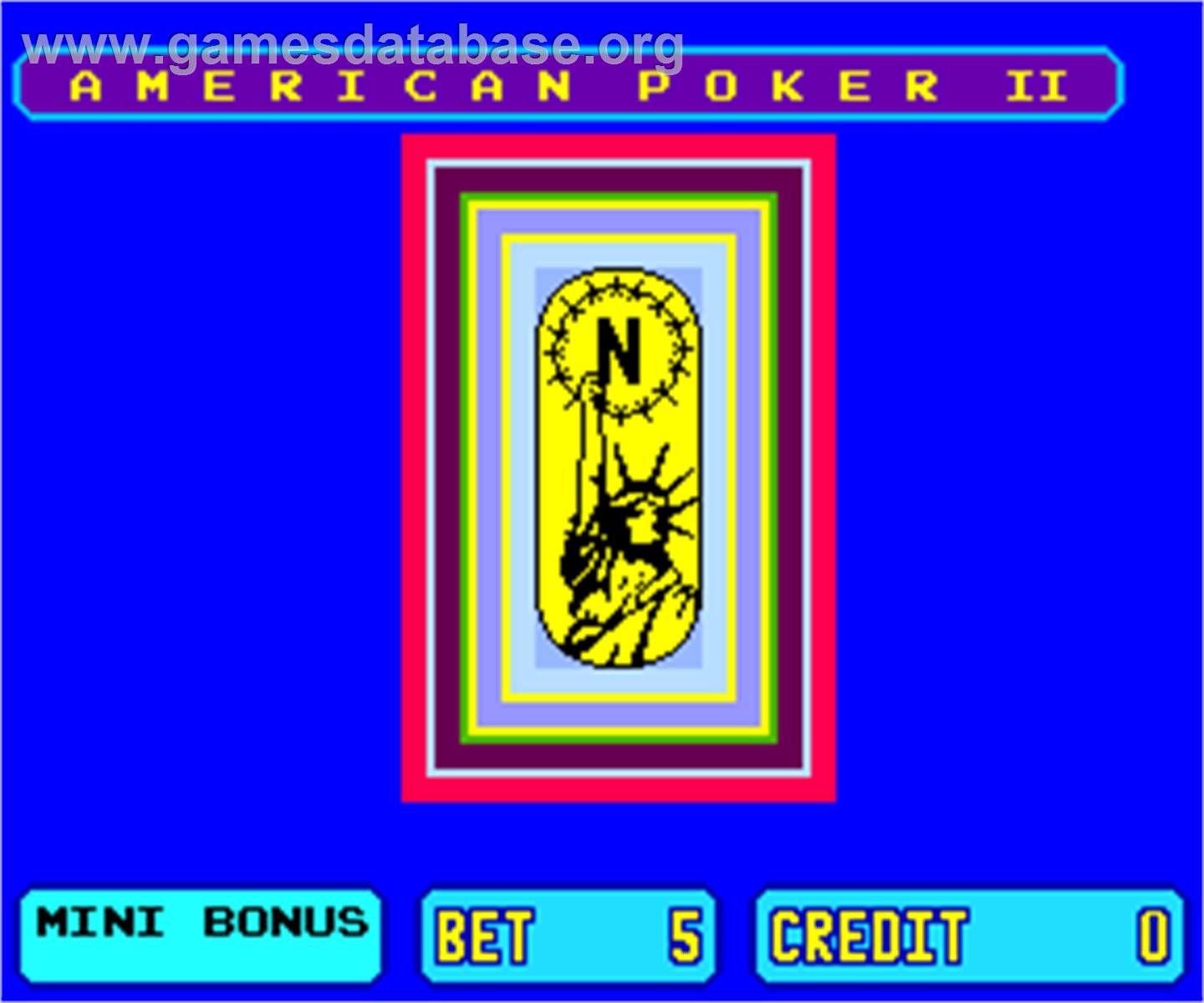 American Poker II - Arcade - Artwork - Title Screen