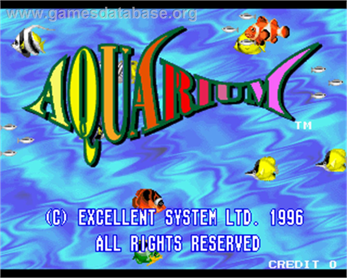 Aquarium - Arcade - Artwork - Title Screen