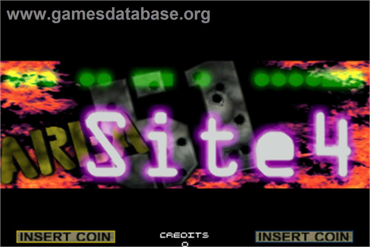 Area 51: Site 4 - Arcade - Artwork - Title Screen