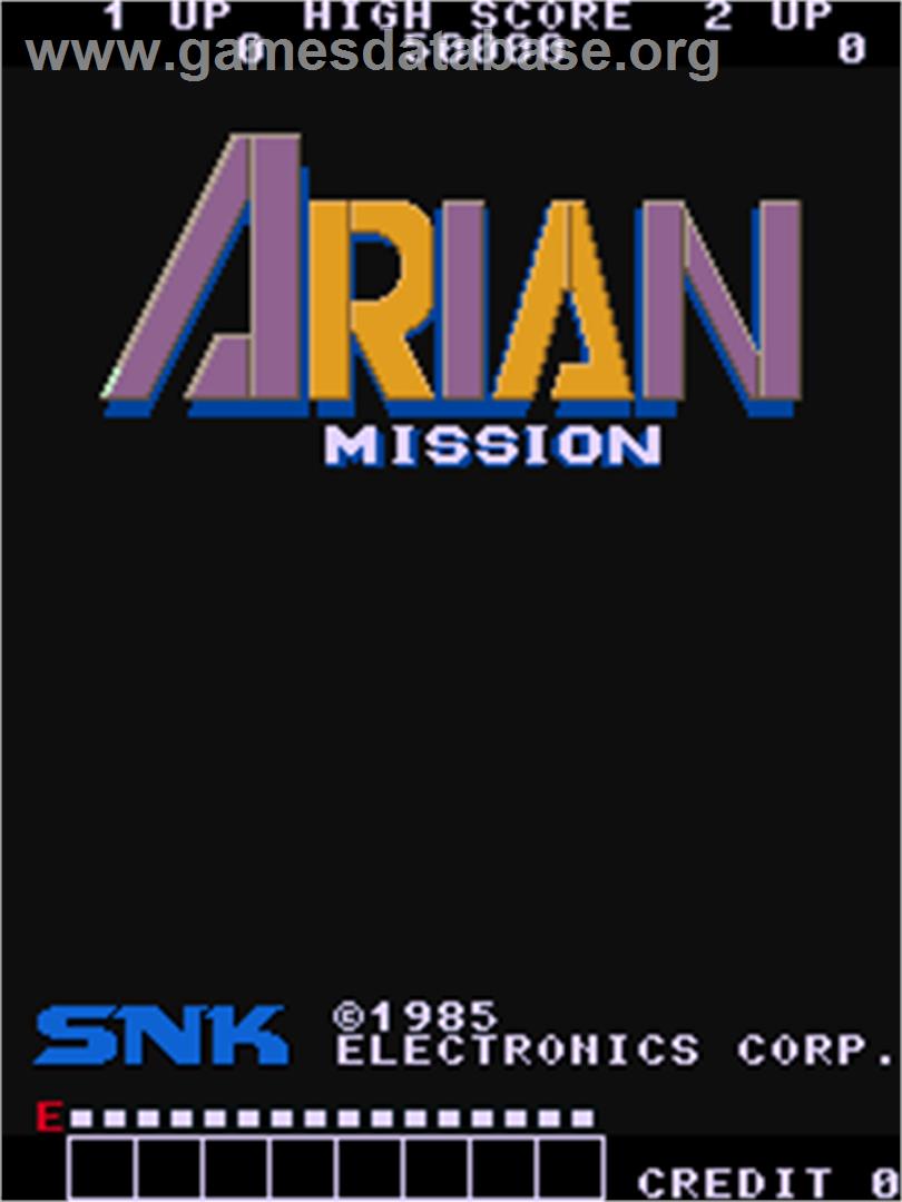Arian Mission - Arcade - Artwork - Title Screen