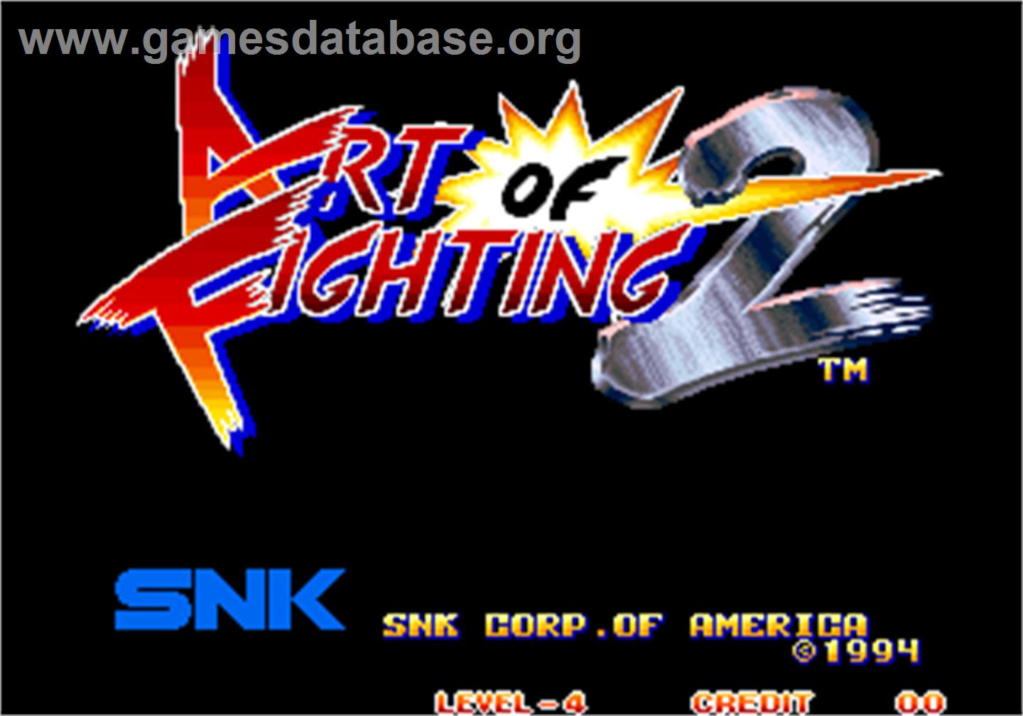Art of Fighting 2 / Ryuuko no Ken 2 - Arcade - Artwork - Title Screen