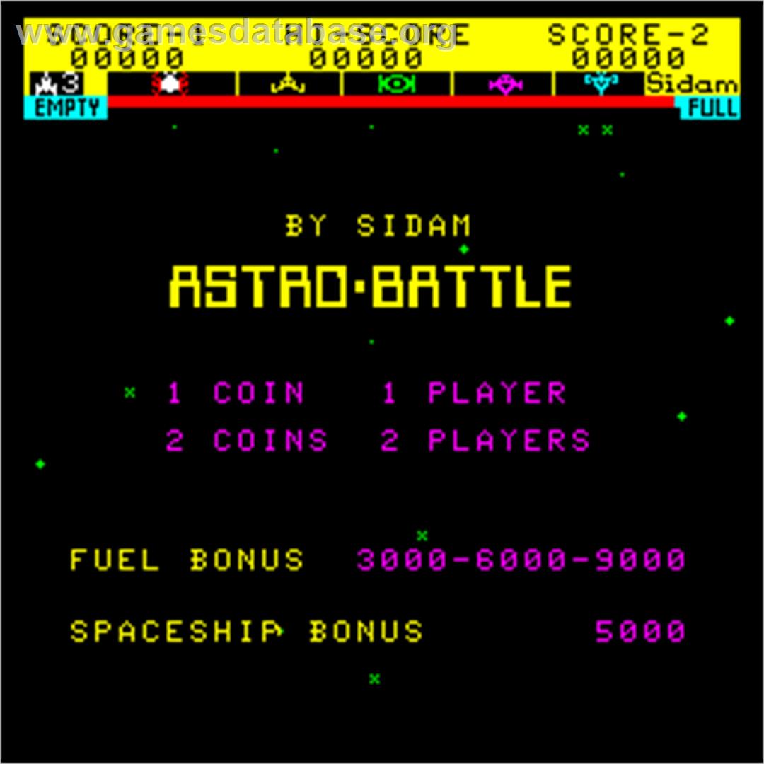 Astro Battle - Arcade - Artwork - Title Screen