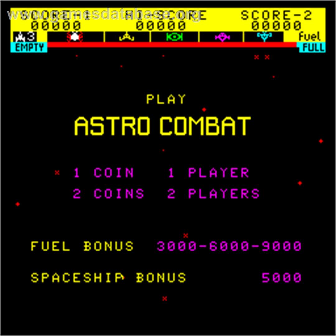 Astro Combat - Arcade - Artwork - Title Screen