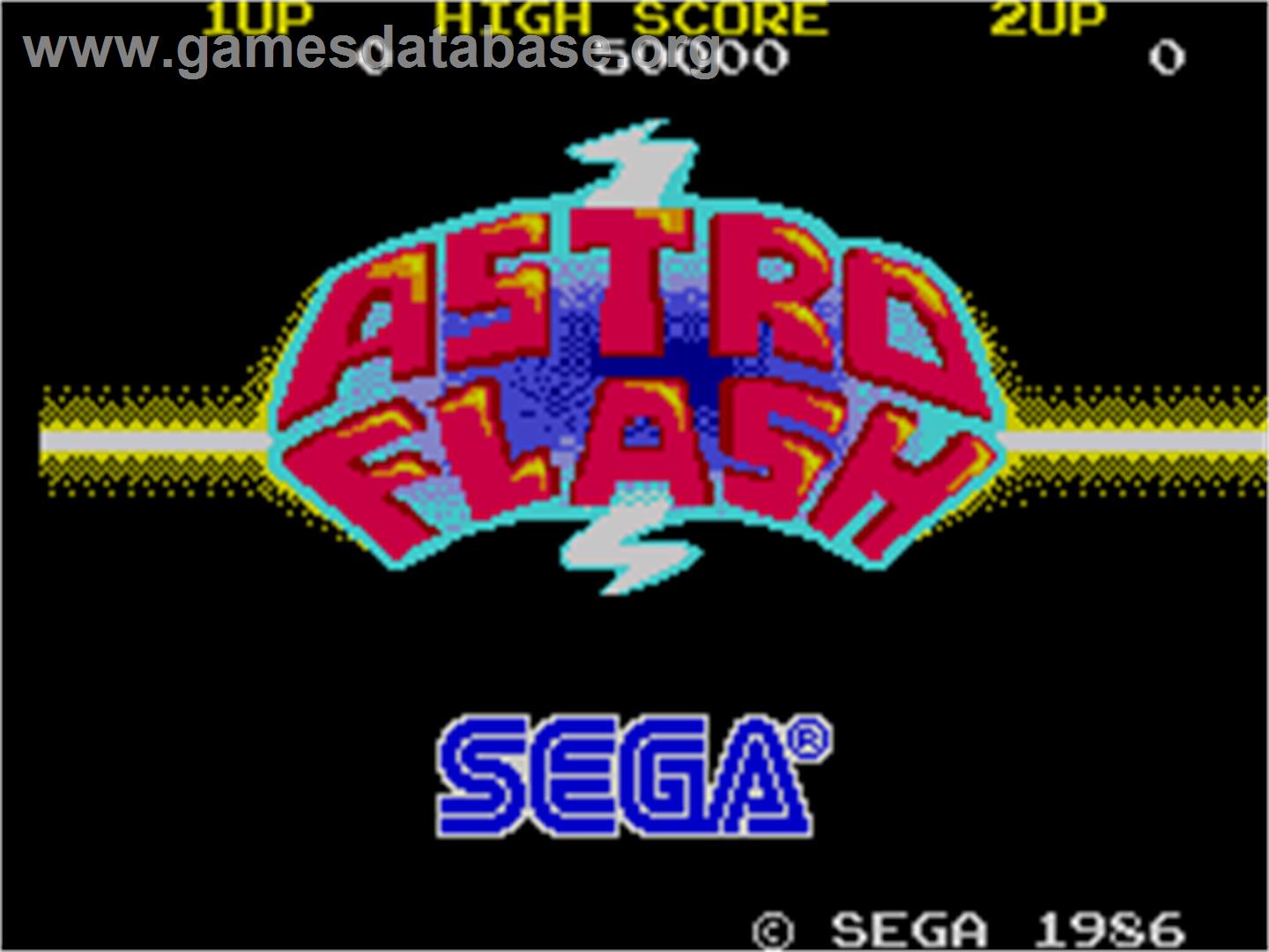 Astro Flash - Arcade - Artwork - Title Screen