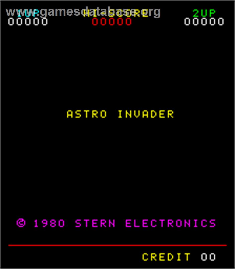 Astro Invader - Arcade - Artwork - Title Screen