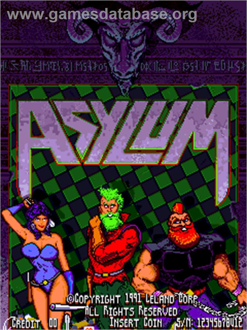 Asylum - Arcade - Artwork - Title Screen