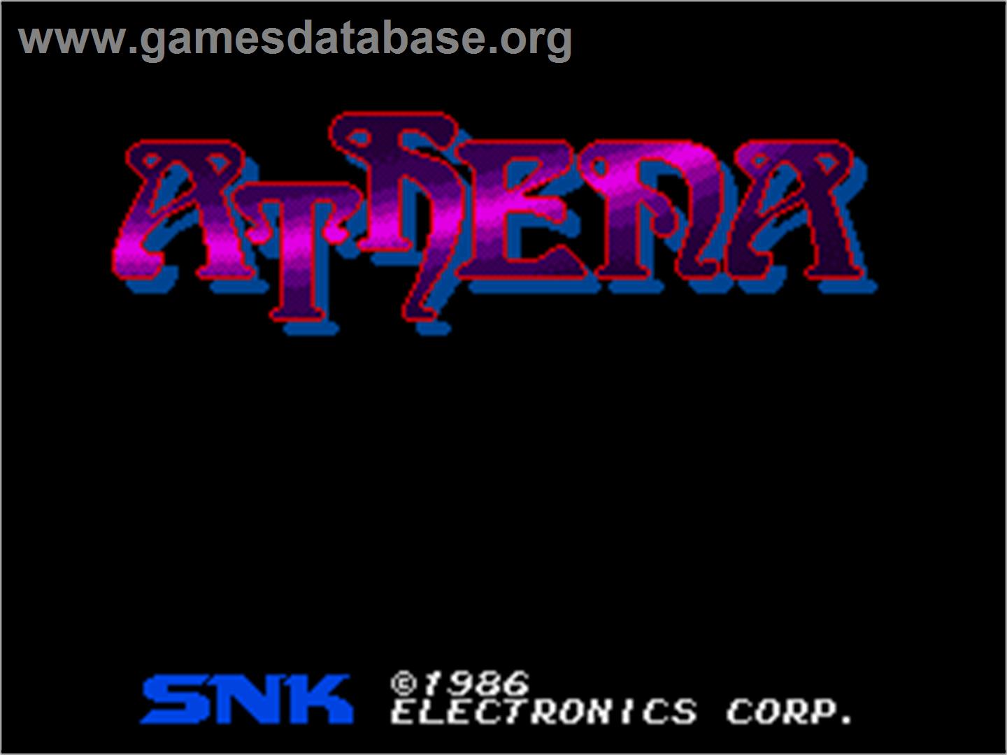 Athena - Arcade - Artwork - Title Screen