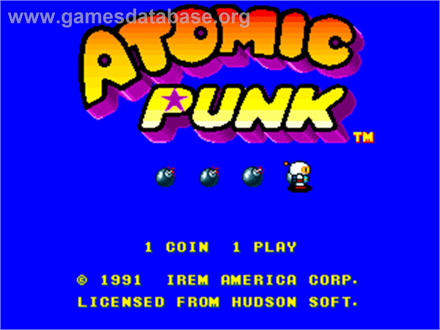Atomic Punk - Arcade - Artwork - Title Screen