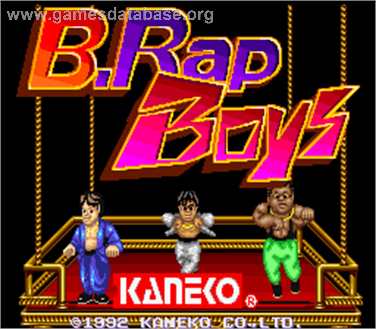 B.Rap Boys Special - Arcade - Artwork - Title Screen