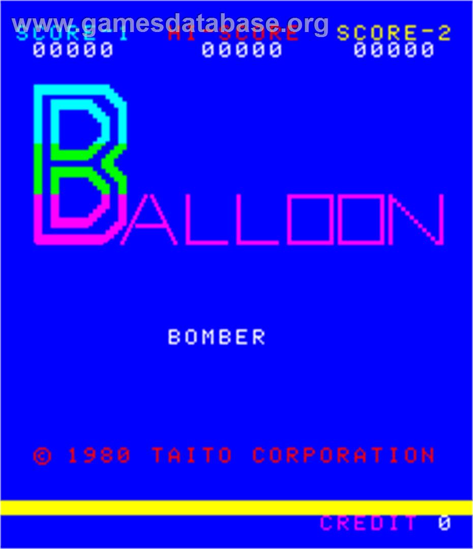 Balloon Bomber - Arcade - Artwork - Title Screen