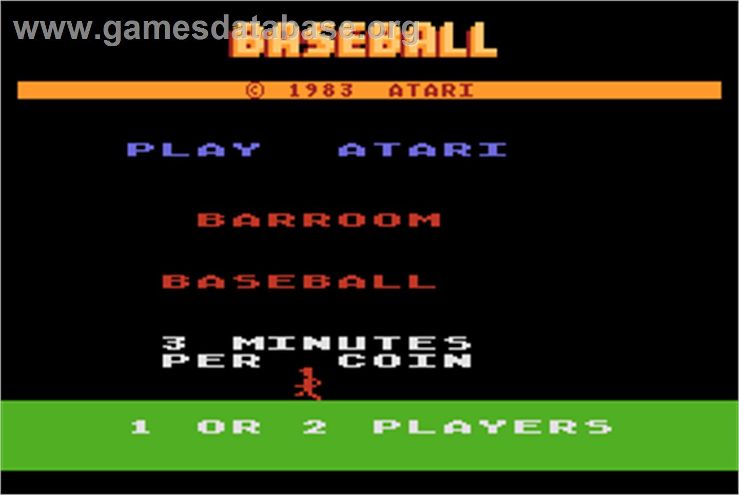 Barroom Baseball - Arcade - Artwork - Title Screen