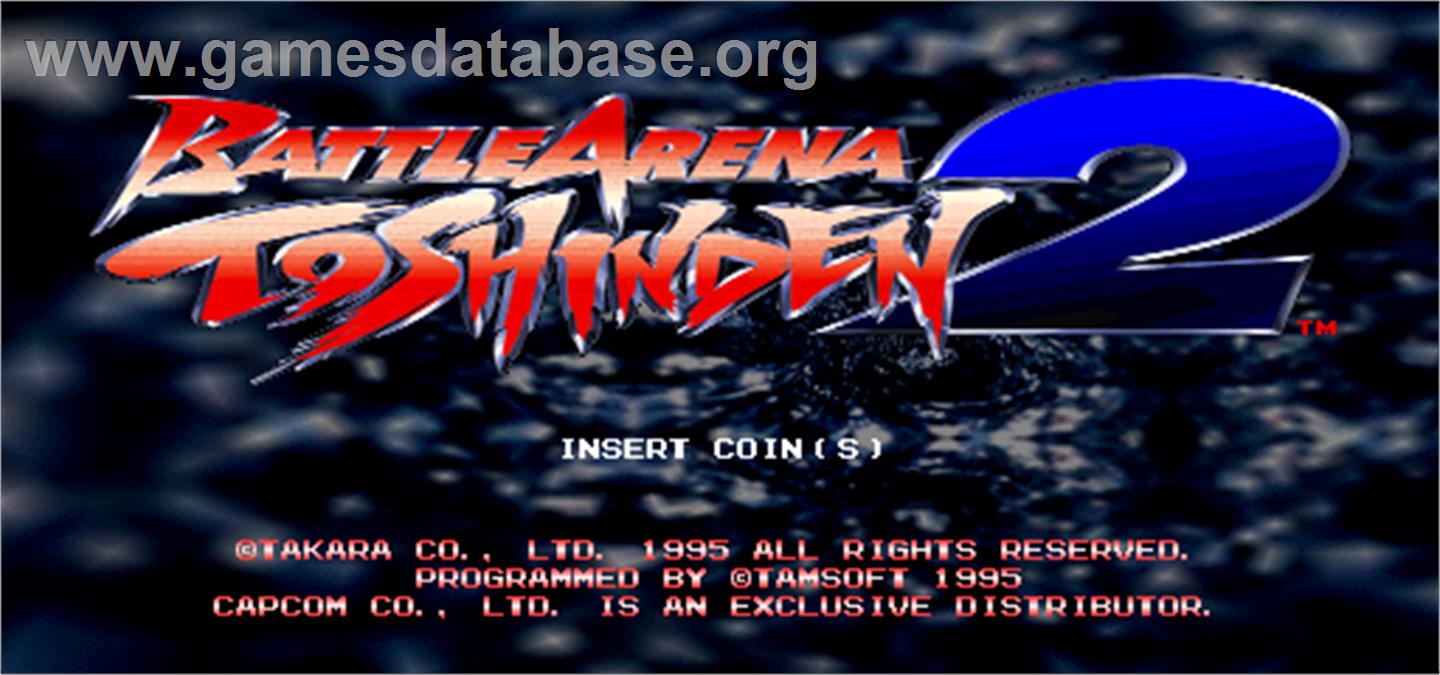 Battle Arena Toshinden 2 - Arcade - Artwork - Title Screen