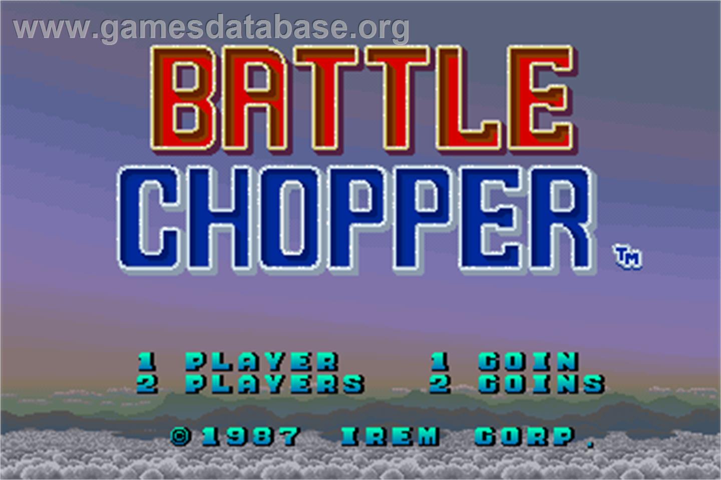 Battle Chopper - Arcade - Artwork - Title Screen