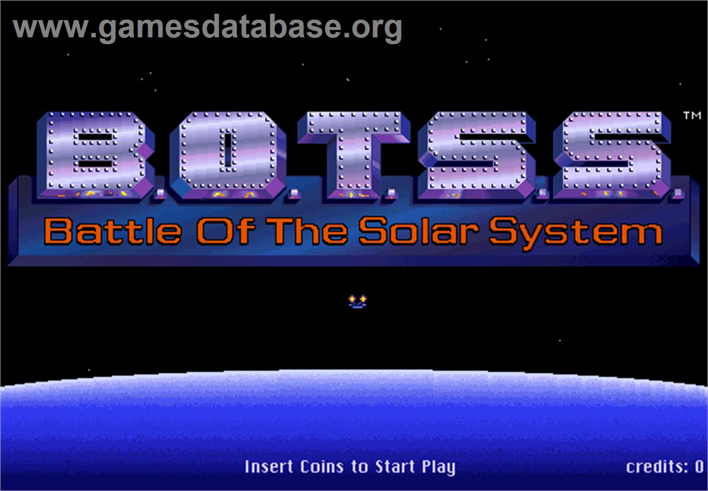 Battle of the Solar System - Arcade - Artwork - Title Screen