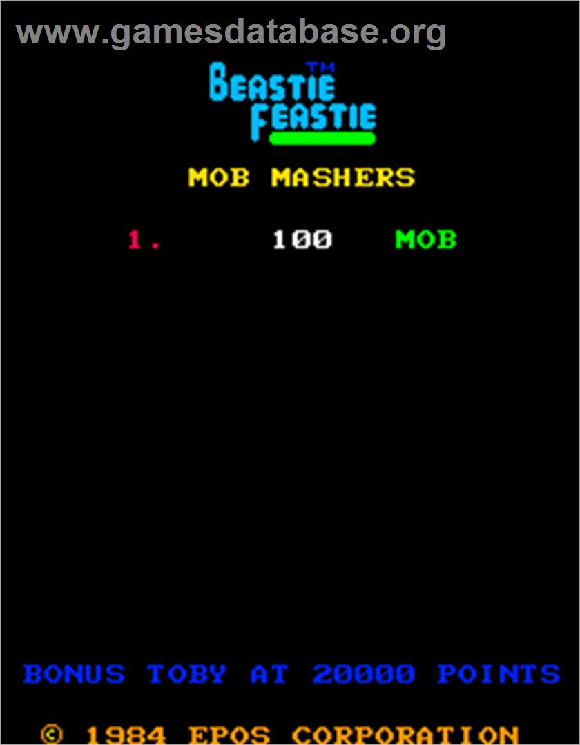 Beastie Feastie - Arcade - Artwork - Title Screen