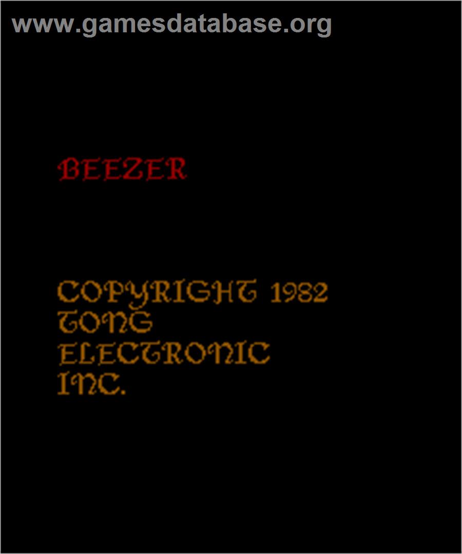 Beezer - Arcade - Artwork - Title Screen