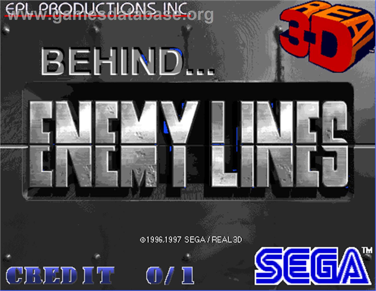 Behind Enemy Lines - Arcade - Artwork - Title Screen