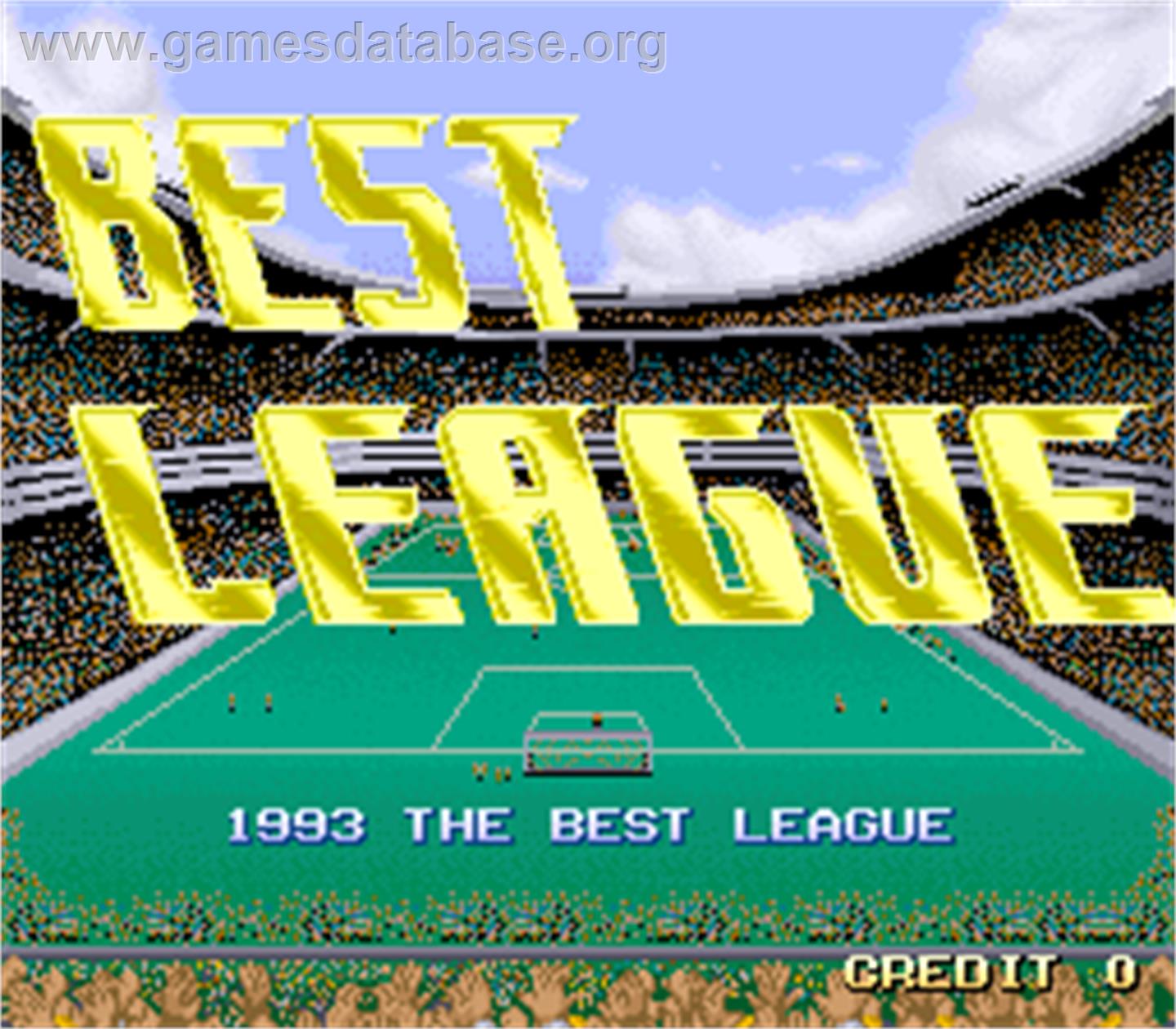 Best League - Arcade - Artwork - Title Screen