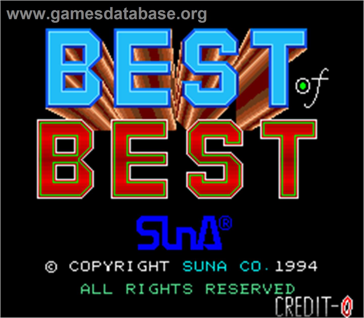 Best Of Best - Arcade - Artwork - Title Screen