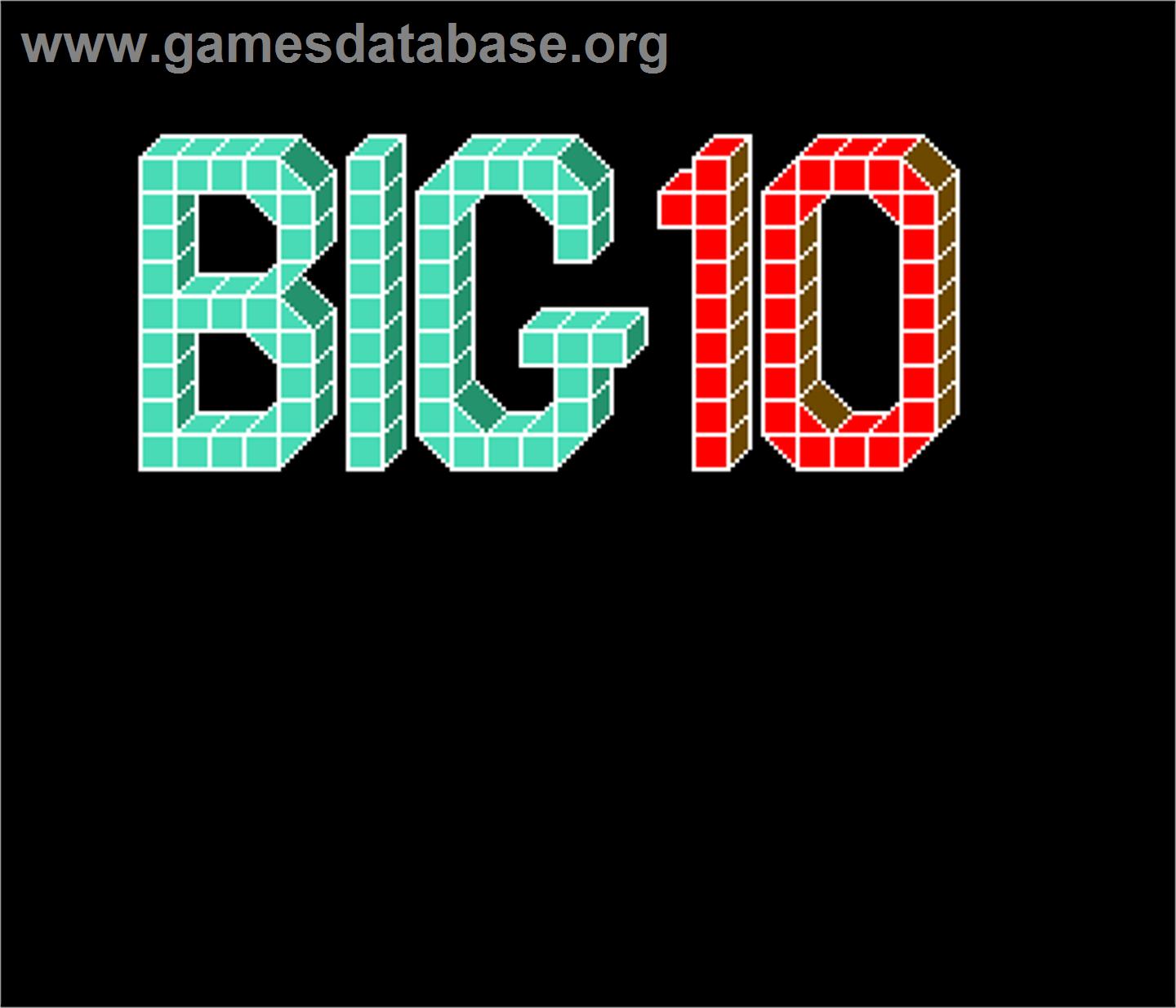 Big 10 - Arcade - Artwork - Title Screen