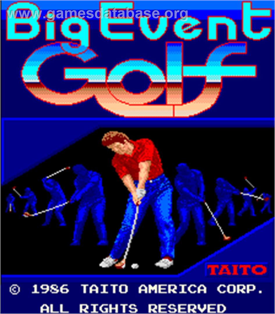 Big Event Golf - Arcade - Artwork - Title Screen