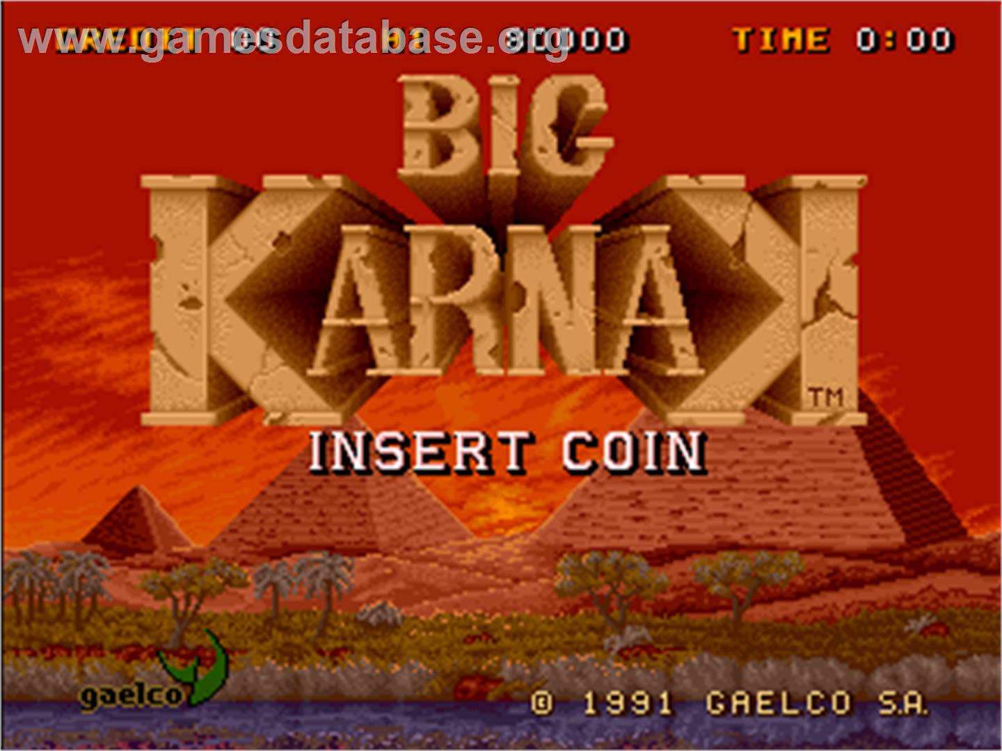 Big Karnak - Arcade - Artwork - Title Screen