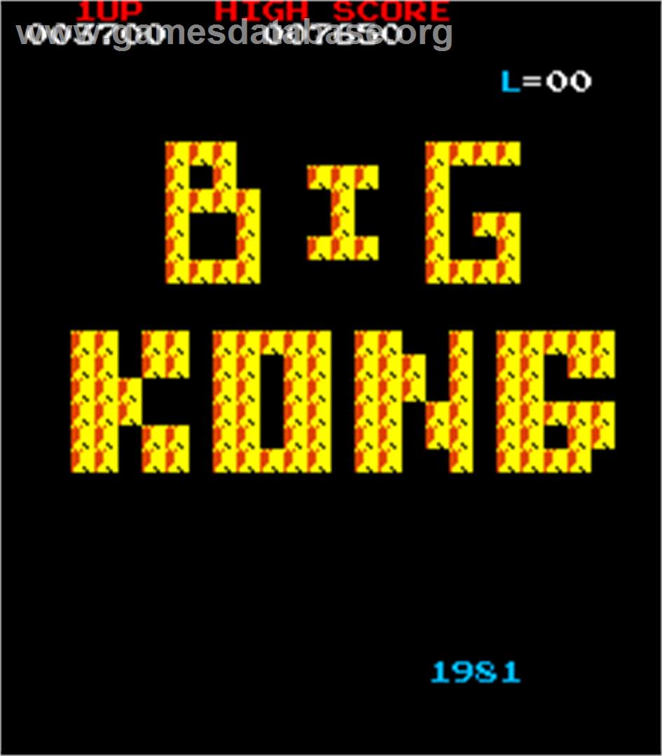 Big Kong - Arcade - Artwork - Title Screen