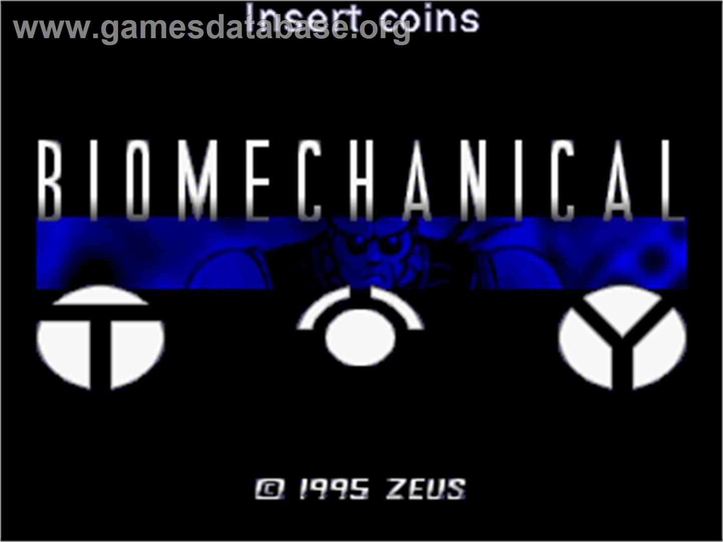 Biomechanical Toy - Arcade - Artwork - Title Screen