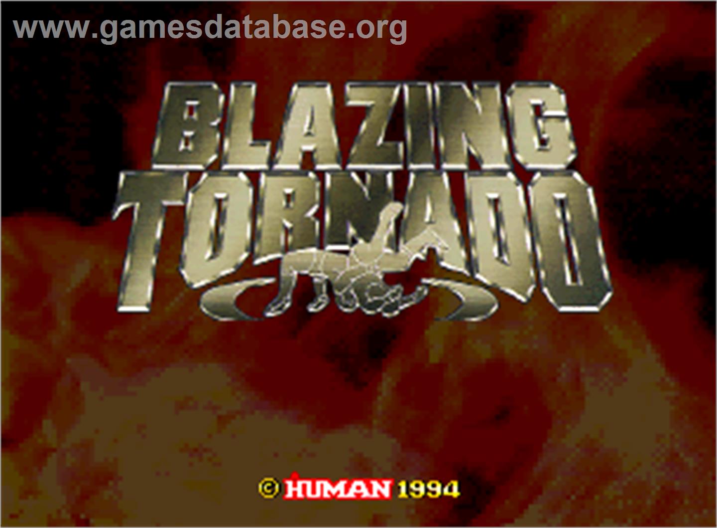 Blazing Tornado - Arcade - Artwork - Title Screen
