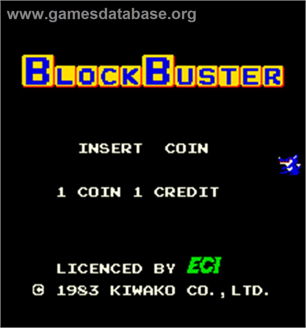 BlockBuster - Arcade - Artwork - Title Screen