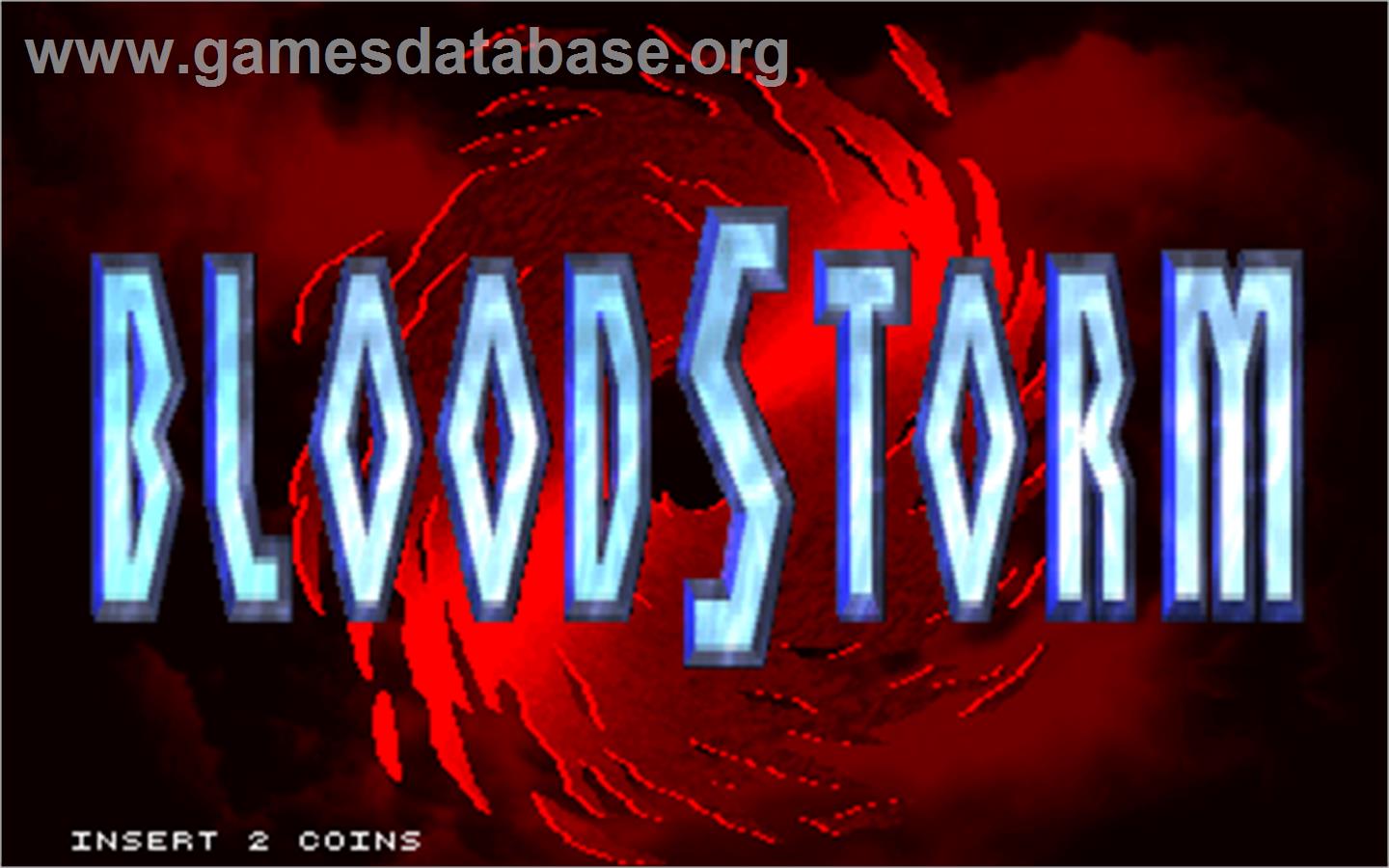 Blood Storm - Arcade - Artwork - Title Screen
