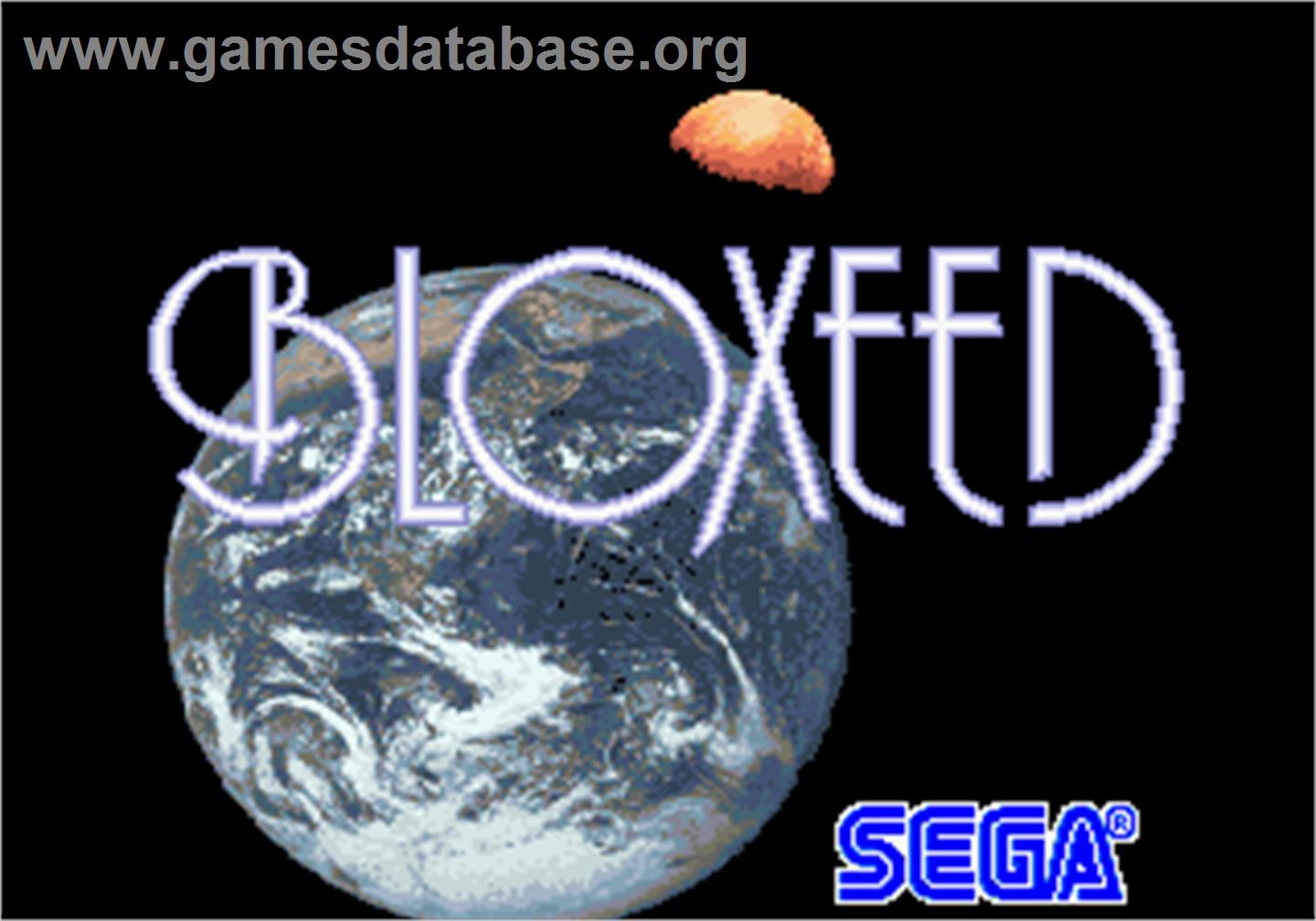 Bloxeed - Arcade - Artwork - Title Screen