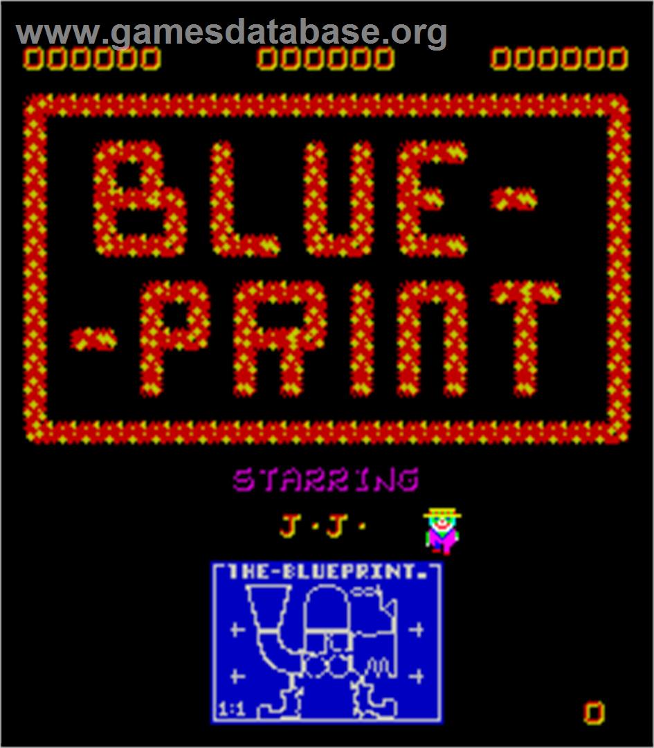 Blue Print - Arcade - Artwork - Title Screen
