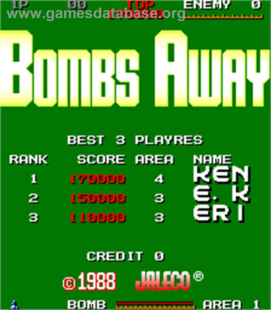 Bombs Away - Arcade - Artwork - Title Screen