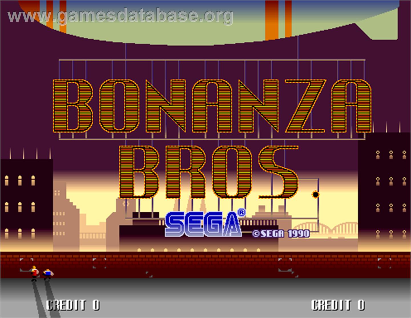 Bonanza Bros - Arcade - Artwork - Title Screen
