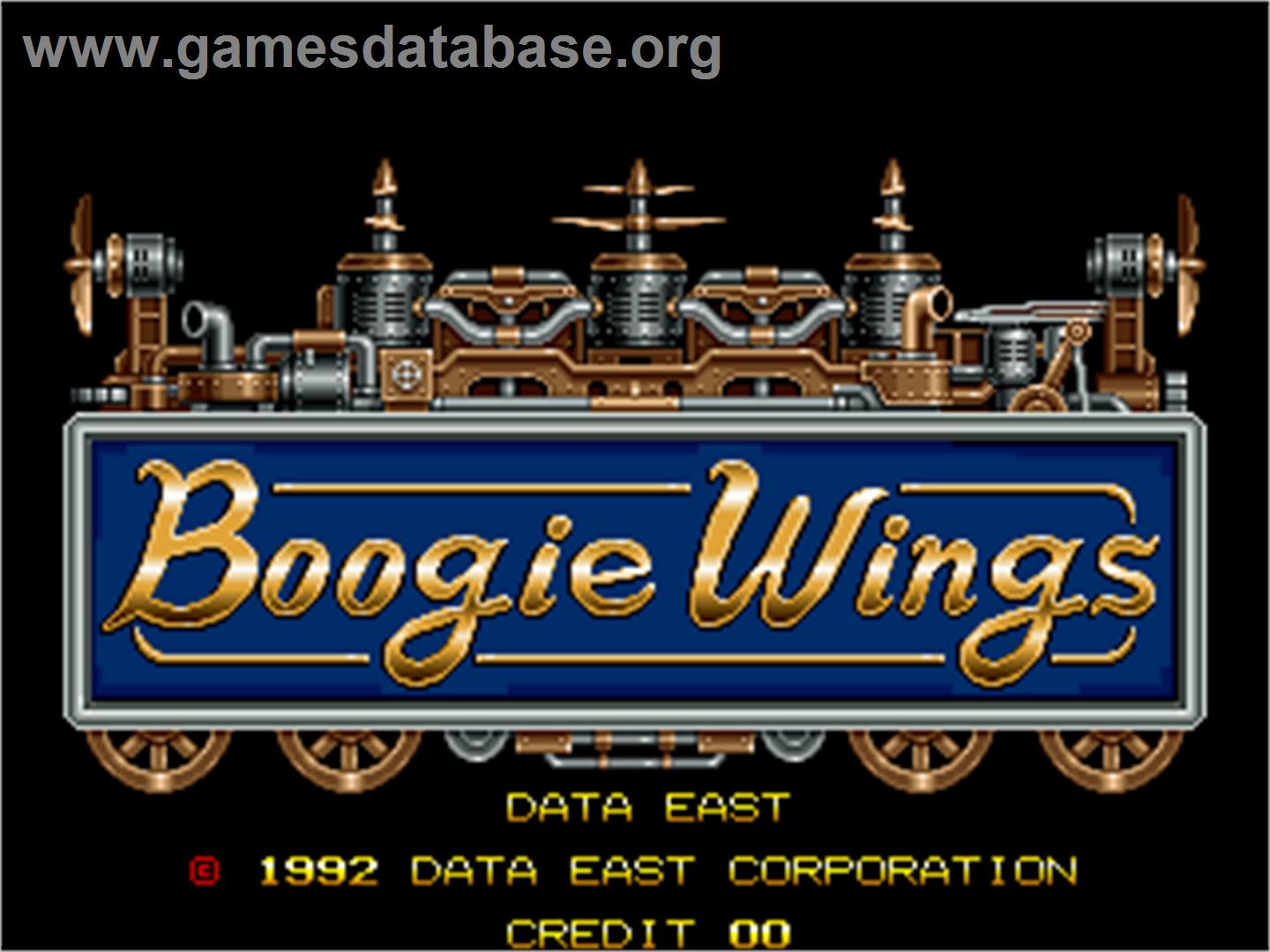 Boogie Wings - Arcade - Artwork - Title Screen