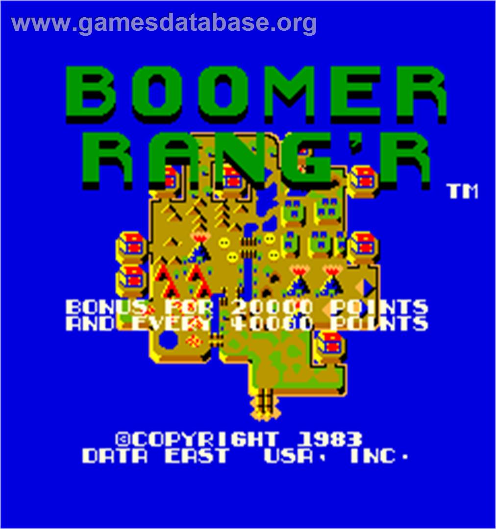 Boomer Rang'r / Genesis - Arcade - Artwork - Title Screen