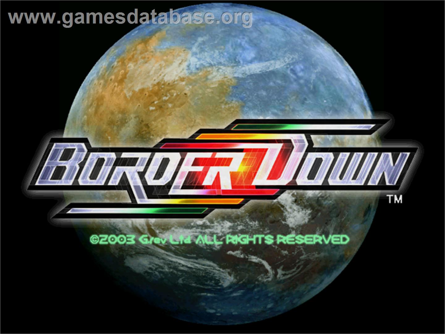 Border Down - Arcade - Artwork - Title Screen