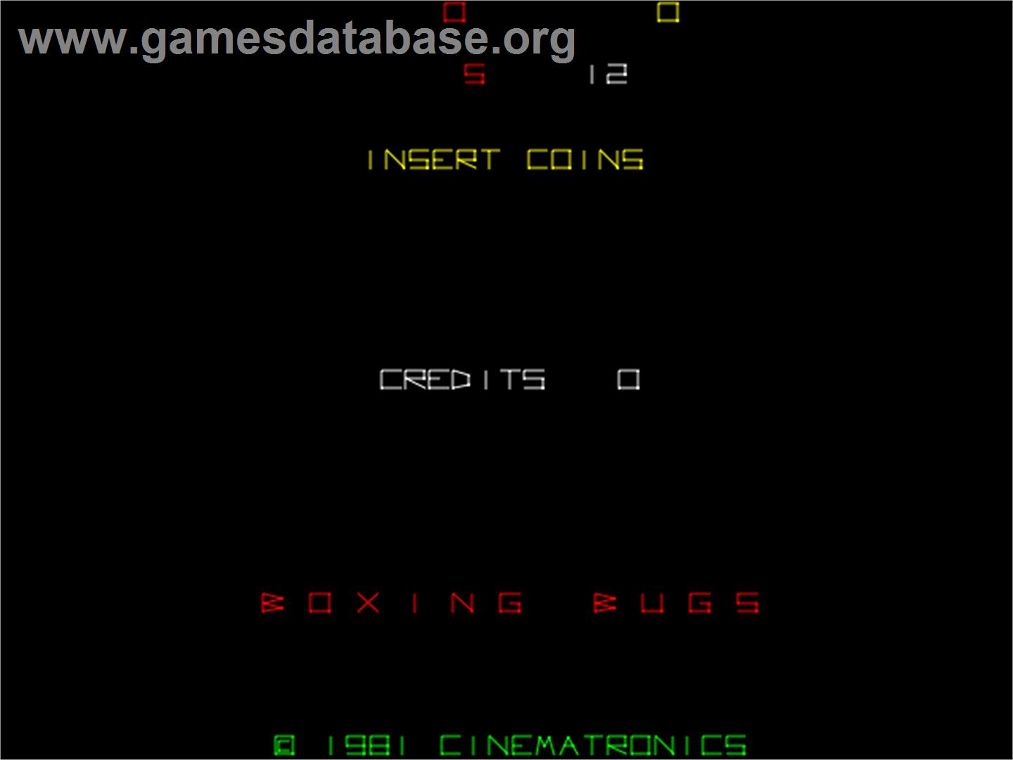 Boxing Bugs - Arcade - Artwork - Title Screen