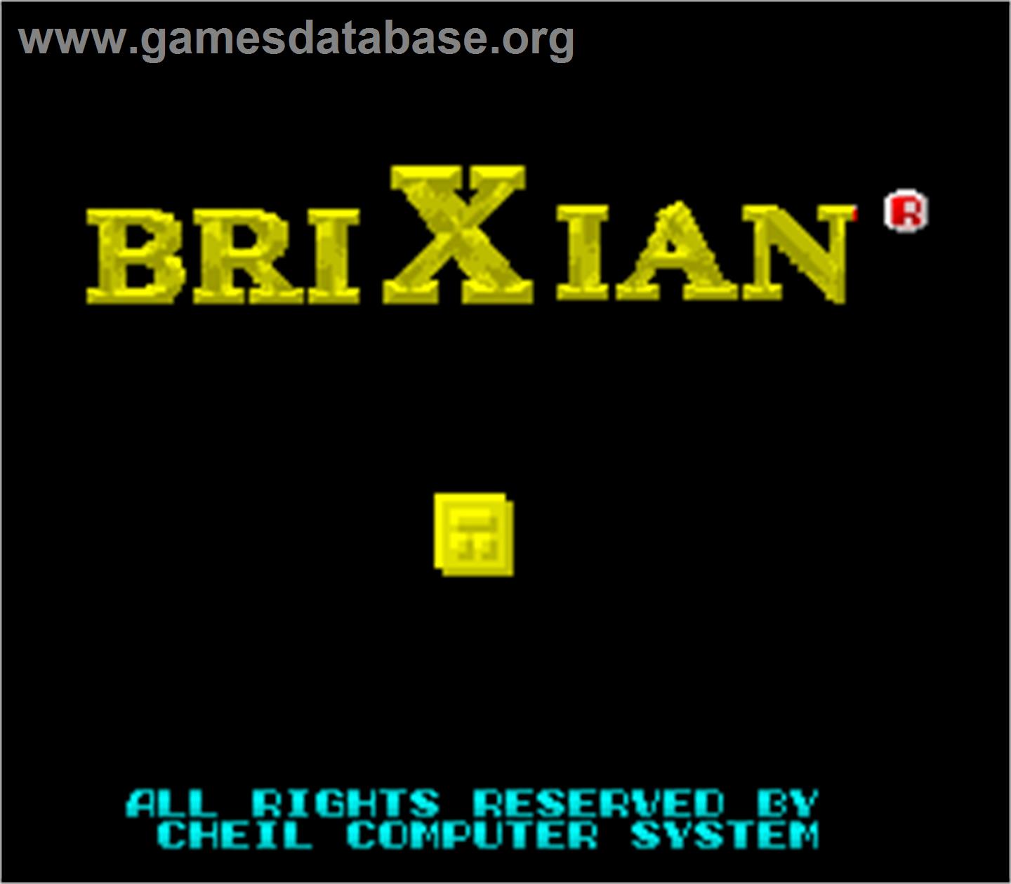 Brixian - Arcade - Artwork - Title Screen