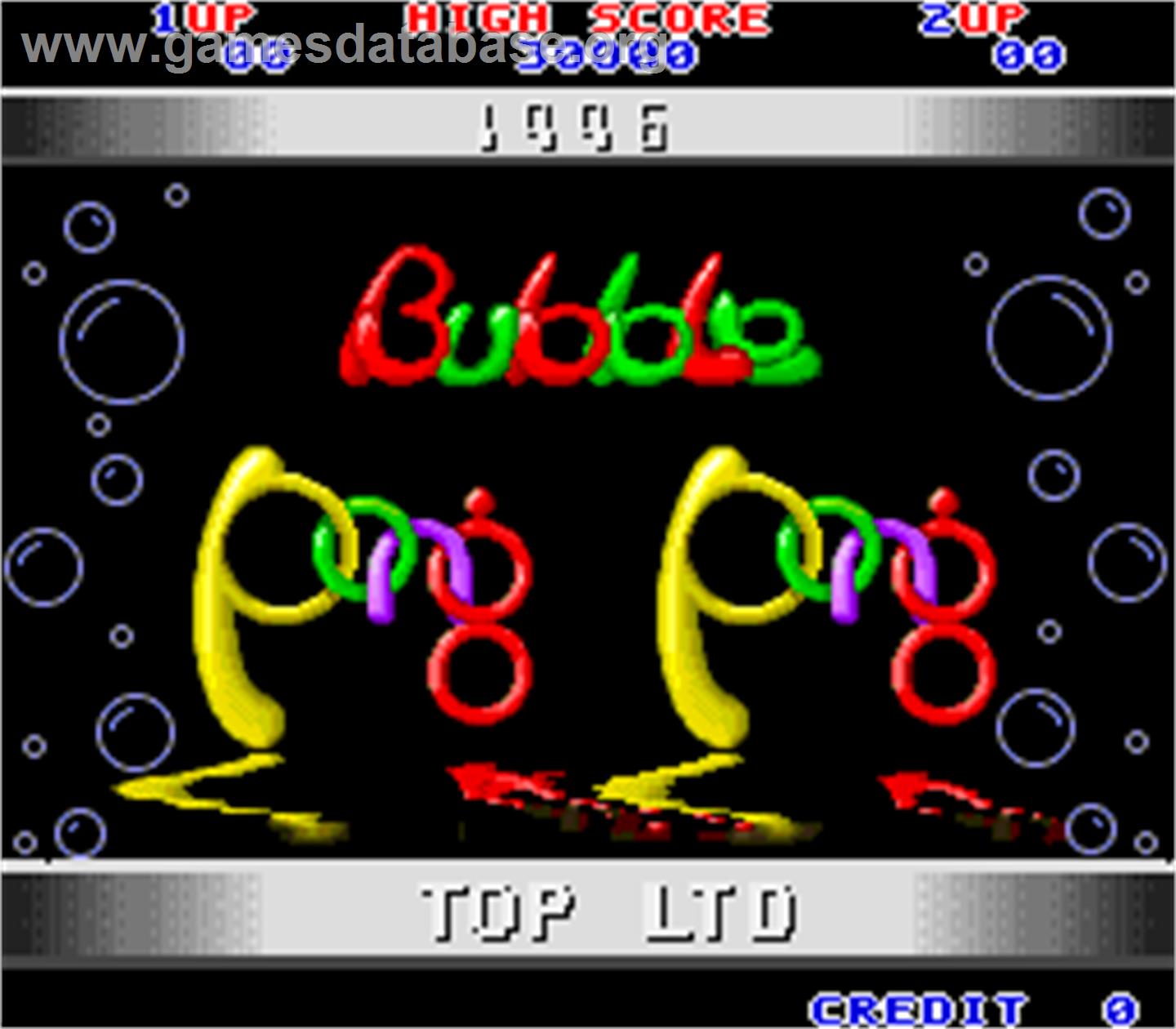 Bubble Pong Pong - Arcade - Artwork - Title Screen